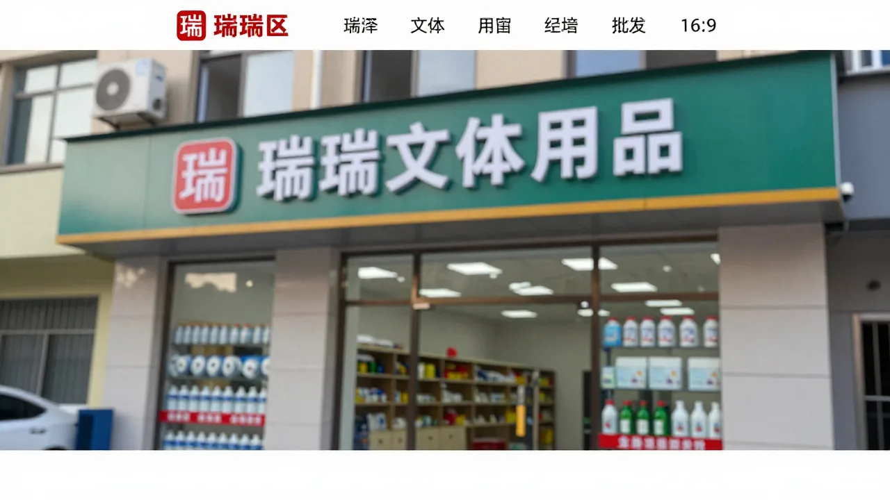菏泽市牡丹区瑞瑞文体用品经销处 首页主视觉